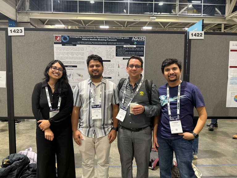 Picture of Mohamed and presentation partners